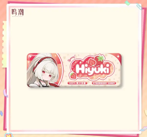 Wuthering Waves Pastel Wishes Candy-Stripe Tin Badge 명조 파스텔 위시 테마 캔디바형 캔뱃지