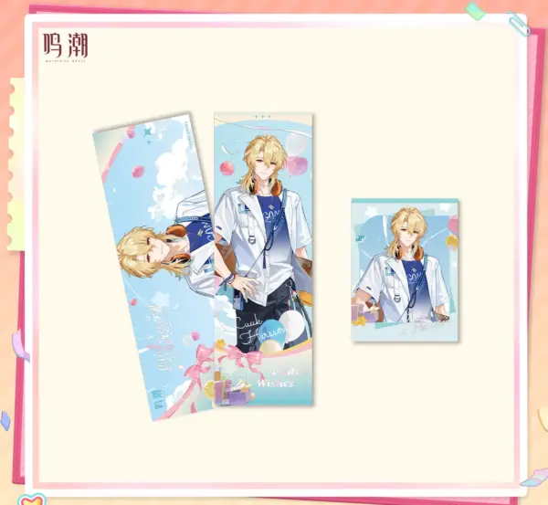 Wuthering Waves Pastel Wishes Laser Ticket Set 명조 파스텔 위시 테마 레이저 티켓 세트