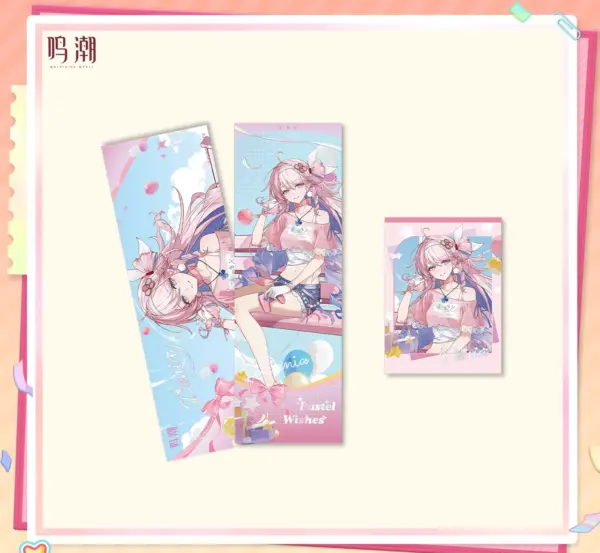 Wuthering Waves Pastel Wishes Laser Ticket Set 명조 파스텔 위시 테마 레이저 티켓 세트