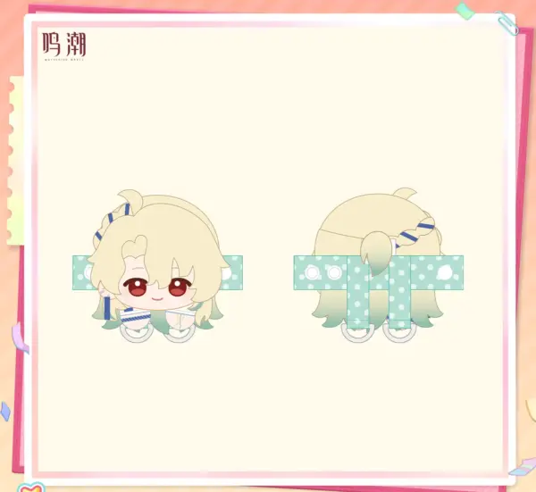 Wuthering Waves Pastel Wishes Plush Strap 명조 파스텔 위시 테마 봉제인형 스트랩