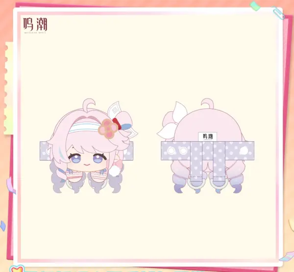 Wuthering Waves Pastel Wishes Plush Strap 명조 파스텔 위시 테마 봉제인형 스트랩