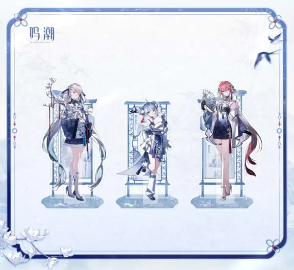 Wuthering Waves Porcelain Radiance Acrylic Standee 명조 난영자화 시리즈 2단 아크릴 스탠드