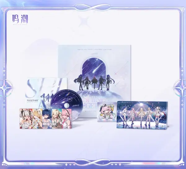 명조 Solar5 테마 실물 CD 앨범으로 CD 디스크, 가사집, 아크릴 아트 보드, 스티커 팩, 포토카드가 포함되어 있습니다.