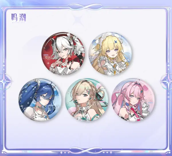 Wuthering Waves Solar5 Tin Badge 명조 Solar5 테마 캔뱃지