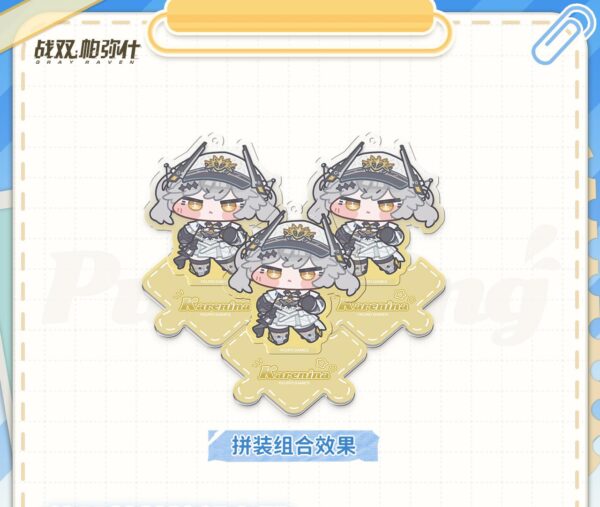 punishing-gray-raven-chubby-cheeks-squishy-badge-acrylic-charm-set (3) 퍼니싱 그레이 레이븐 빵빵볼 테마 스퀴시 캔뱃지 아크릴 키링 세트