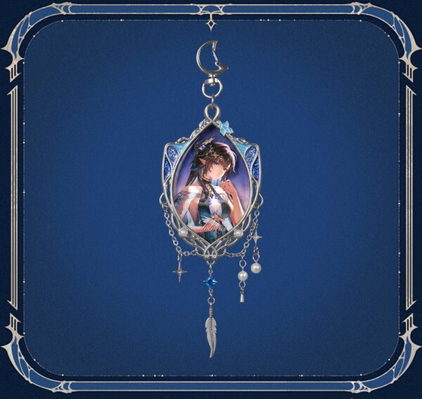 punishing-gray-raven-selena-shimmering-tide-dreamcatcher-metal-charm (1) 퍼니싱: 그레이 레이븐 세레나 물빛의 잔영 테마 드림캐처 모양 금속 장식세레나·희성 | 물빛의 잔영