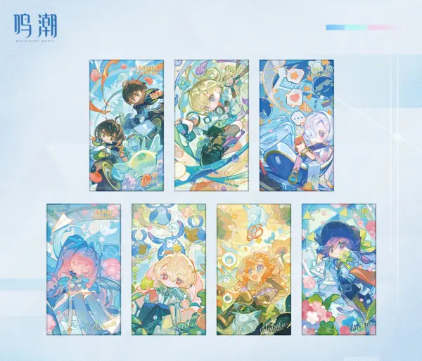 wuthering-waves-chibi-resonator-series-unframed-colored-paper 명조 미니 공명자 시리즈 무테 색지